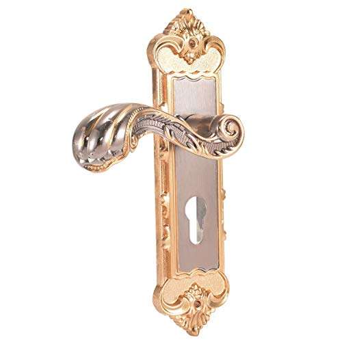 Fashion SHOP Cabinet Handles 2pcs Vintage Door Lock Retro Bedroom Door Handle Locks Interior Anti-Theft Room Door Handles Locks Hardware Tools Mayitr Door Handle