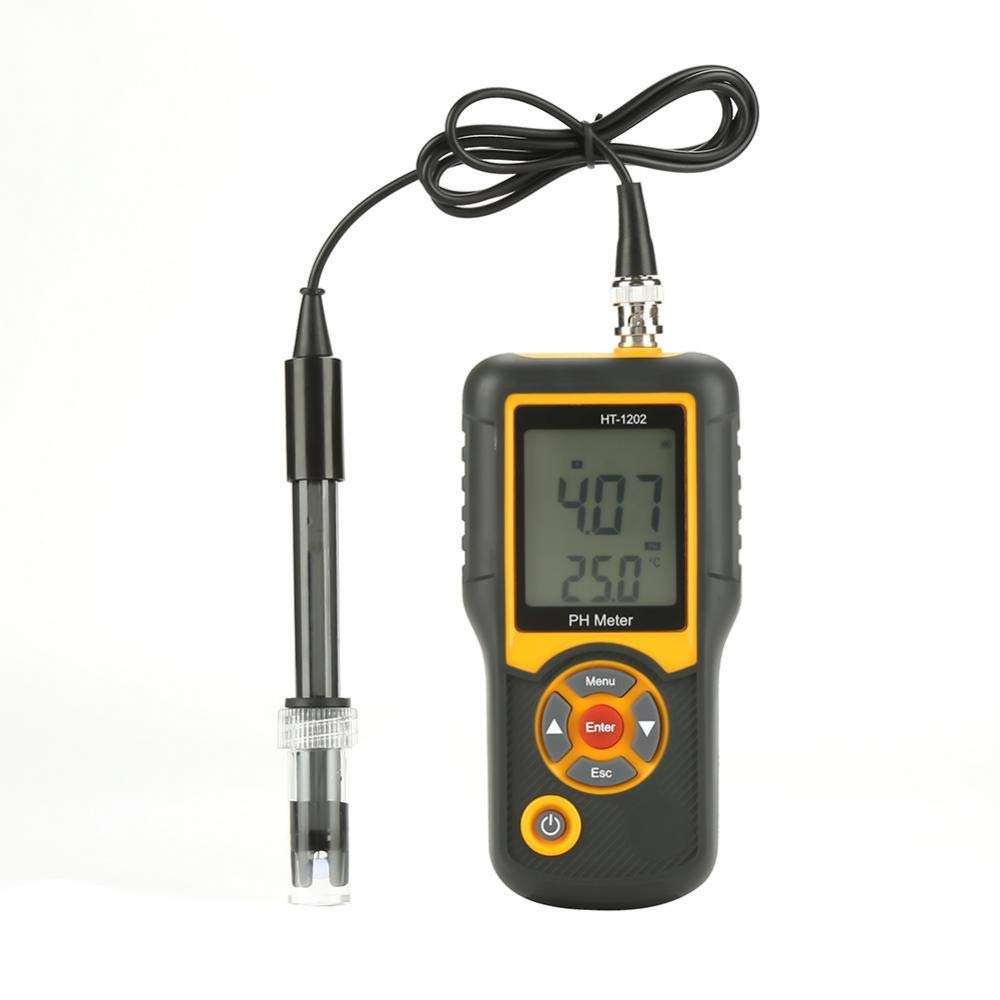 JF-XUAN Water Quality Tester Water Quality Tester, HT-1202 High Precision Digital Water Quality Tester PH mV Tester Temperature Meter 0~14PH
