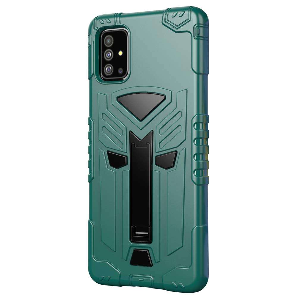 Case for Samsung Galaxy A71 Hybrid Heavy Duty Rugged Armor Hard Shell with Kickstand Military Grade Hard PC + TPU Bumper Fall-Proof Protective Phone Cover for Samsung Galaxy A71