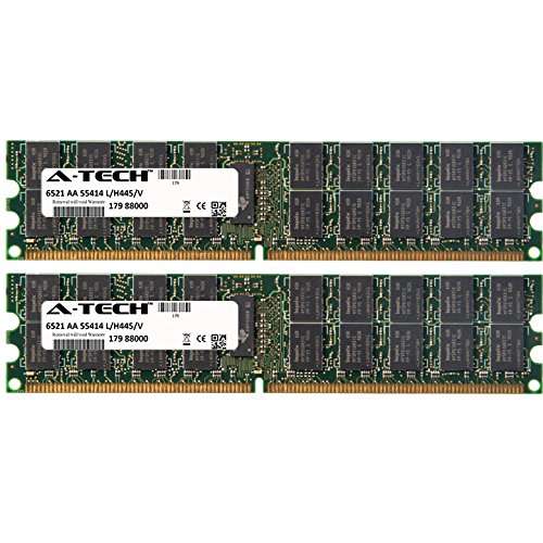 A-Tech 8GB (2x4GB) RAM for Dell PowerEdge 1800, 1850, 1855, 2800, 2850, 6800, 6850, SC1425 | DDR2 400MHz ECC RDIMM PC2-3200 2Rx4 Registered DIMM Server Memory Kit