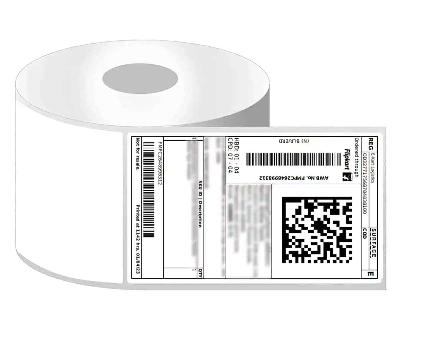 SECUREMENT Direct Thermal Barcode Labels Stickers (3x5 Inch / 75x125 mm) 500 Labels/Roll (3 Rolls)