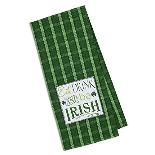 Eat, Drink & Be Irish Embellished Kitchen Dish Towel