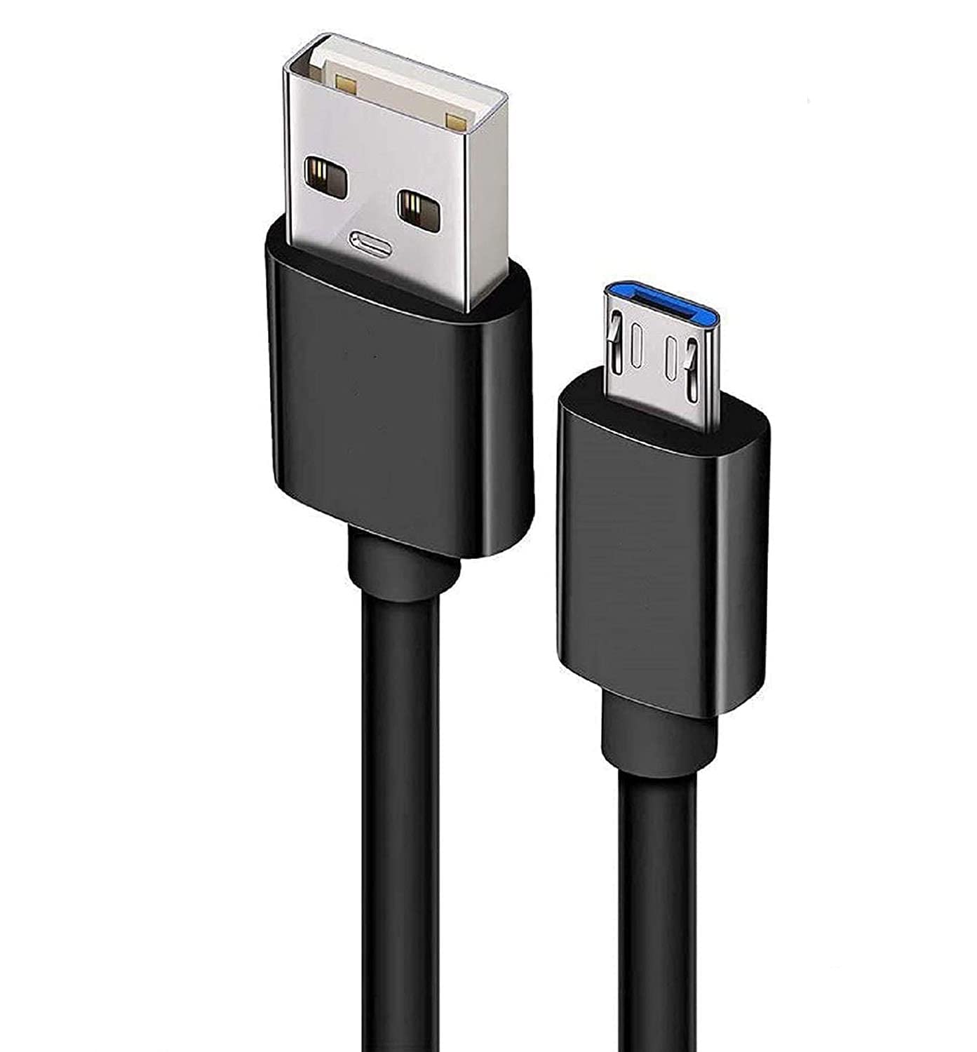 Charging & Data USB Cable For Samsung Galaxy Fame Lite, Samsung Galaxy Fame S6810, Samsung Galaxy Fame, Samsung Galaxy Fit S5670 Original USB Cable | Micro USB Data Cable | Sync Quick Fast Charging Cable | Charger Cable | Android V8 Cable (3.1 Amp, 1 Meter, PD,BLK1,Black)
