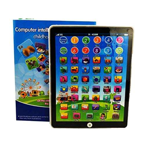 Touch and Learning Activity Pad. Best Selling Toddler Interactive Tablet with Games, Songs, & More for Fun Learning. Touch Pad with Alphabet, Number, Reading Songs and Games for Hours of Learning