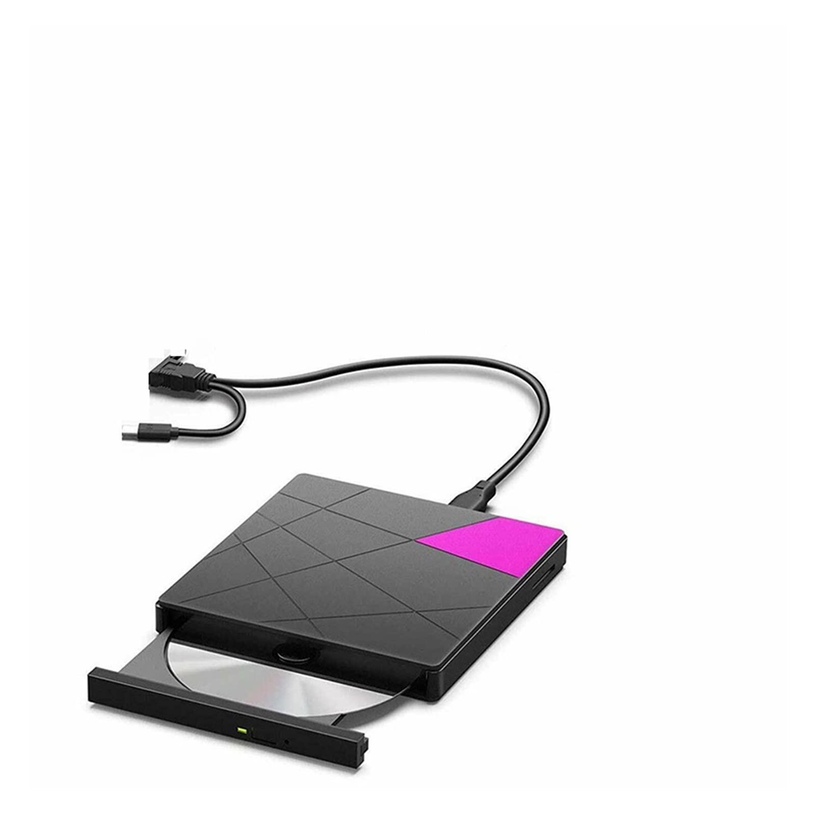 DVD Player USB 3.0 External DVD/CD Burner Writer Super Slim Drive RW SD Card Reader Portable DVD Player Compatible with USB 2.0/USB 1.0 Mini dv Player