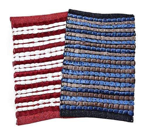 Shankara Bath Mats for Home Entrance, Pack of 2 (Multi)