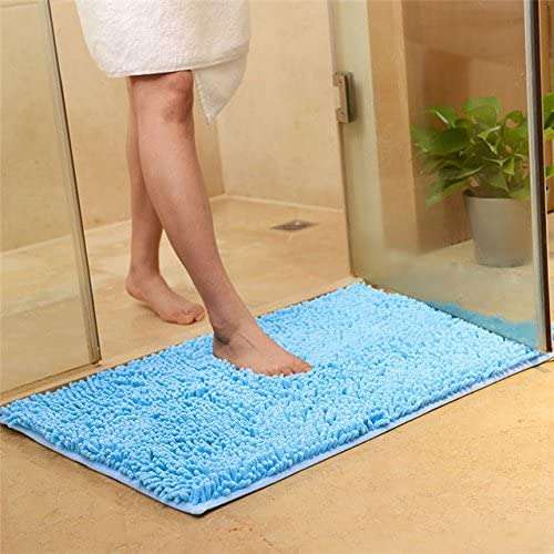 WorldCare® Mats For Living Room Mats Rugs Bathroom Bath Non-Slip Water Absorbing Rug Kitchen Carpets : Sky Blue