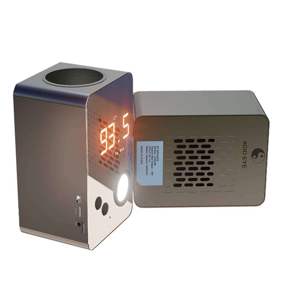 Acid Eye Bass38 Front Mirror Wireless Bluetooth Speaker (Gray)