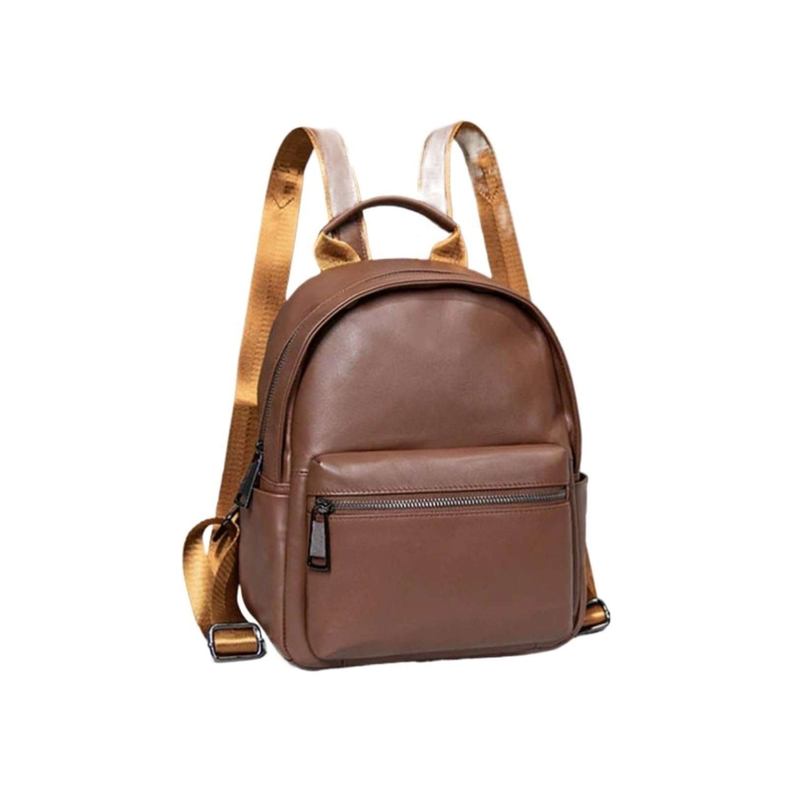 CambOs Business Laptop Bags Women's Fashion Backpacks Genuine Leather Casual Daypack Handbags Travel Bags (Color : Brown, Size : Medium)