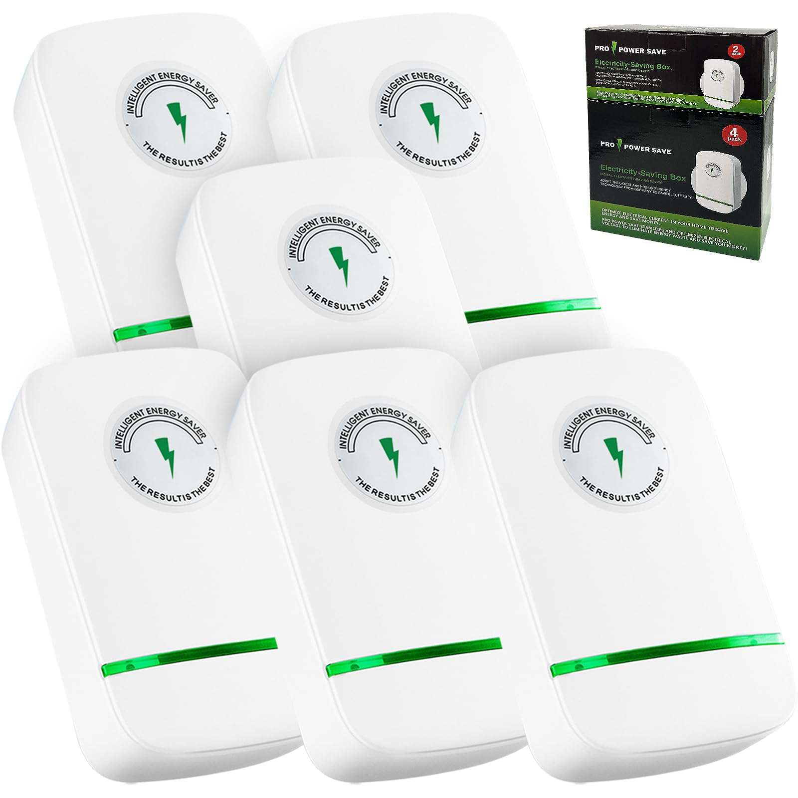 Duvik Pro Power Save™ Energy Saver, Pro Power Saver Electricity Saving Device Save Electricity Household Office Market Device Smart Electricity Saving Box US Plug 90V-250V 30KW(6 PCS)