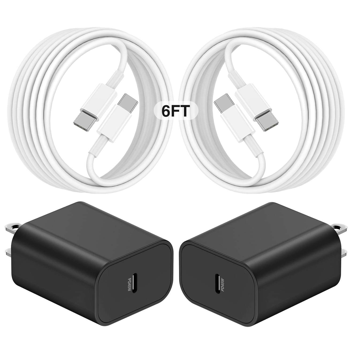 45W Super Fast Charger USB C for Samaung,6FT Samsung Type C Charger Fast Charging Cable for Samsung Galaxy S24+Ultra,Long USB C Cord Android Phone Charger for Samsung Galaxy S23 S22 S21+Ultra-White