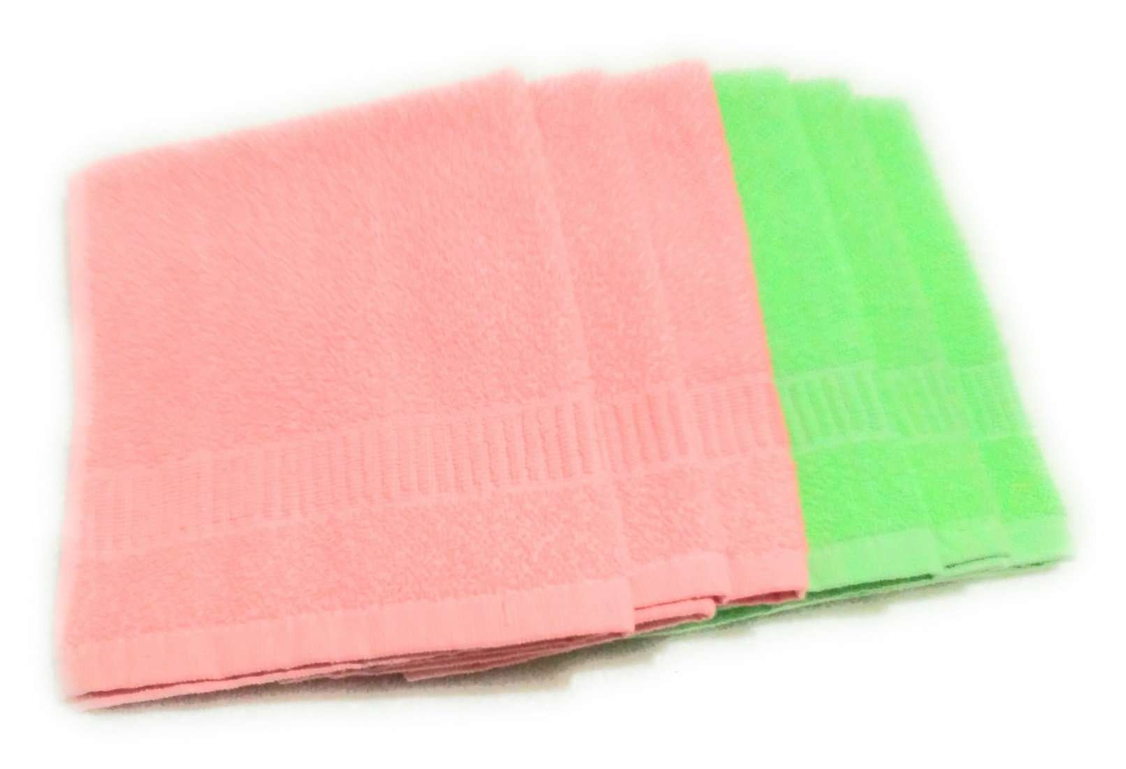 Cotton Colors Plain Design Napkins (Medium, Multicolor, Pack of 6)_D119