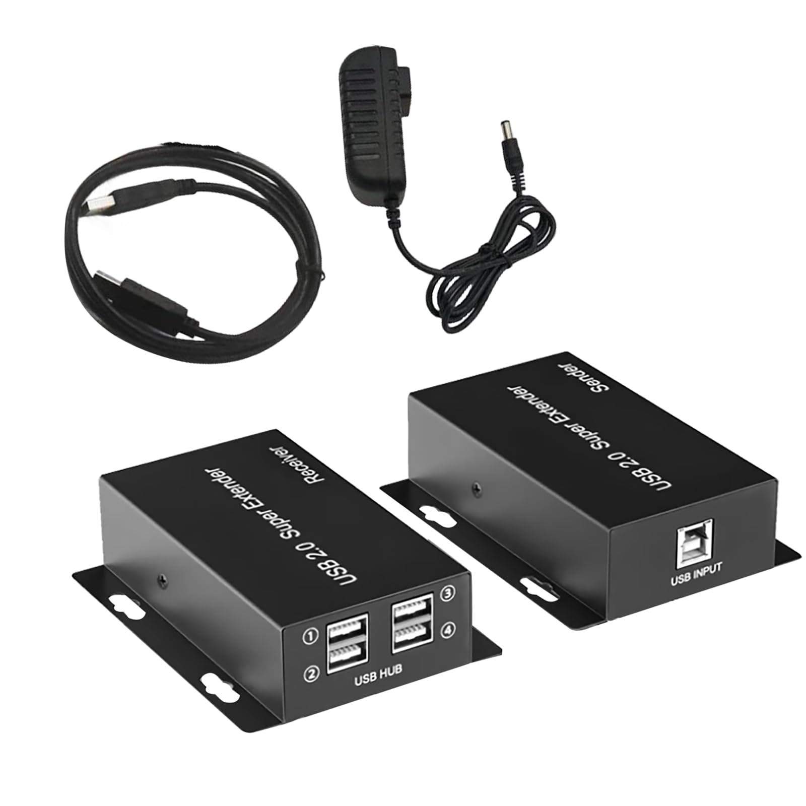 DAGIJIRD USB Network RJ45 Extender Over Cat5e/Cat6/Cat7 Cable Connector Adapter Up to 165ft for PC, Printer, Scanner