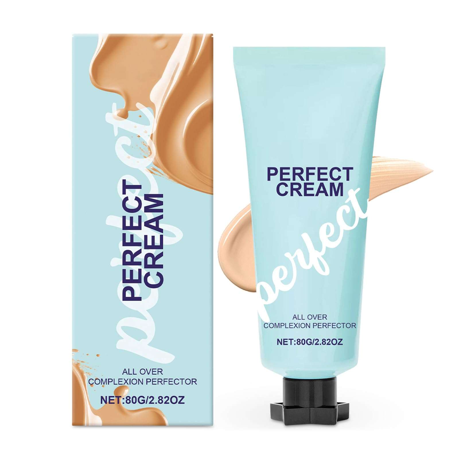 Supreme Creme All-Over Complexion Perfector - Long Lasting Supreme Cream Body Perfector - Waterproof Transfer-Resistant Skin Tint CC Cream Foundation (Natural Color, 2.82 Ounce (Pack of 1))