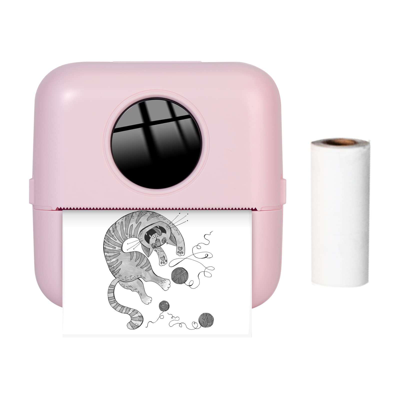 Wennzy X5 Thermal Photo Printer Pocket Label Maker 200dpi Wireless Receipt Printer for Work Plan Memo Study Notes Lists Journal Printing Compatible with Android iOS Smartphone