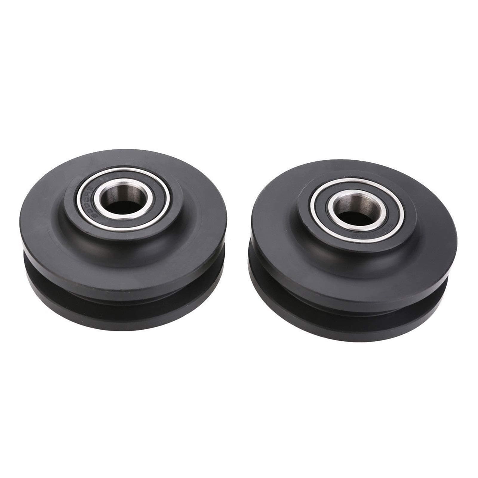 Door roller pulley 2PCS/lot Bathroom double bearing barn door pulley American sliding door pulley cabinet window pulley Door Runner Sliding Shower Door hardware replacement parts Door hardware replace