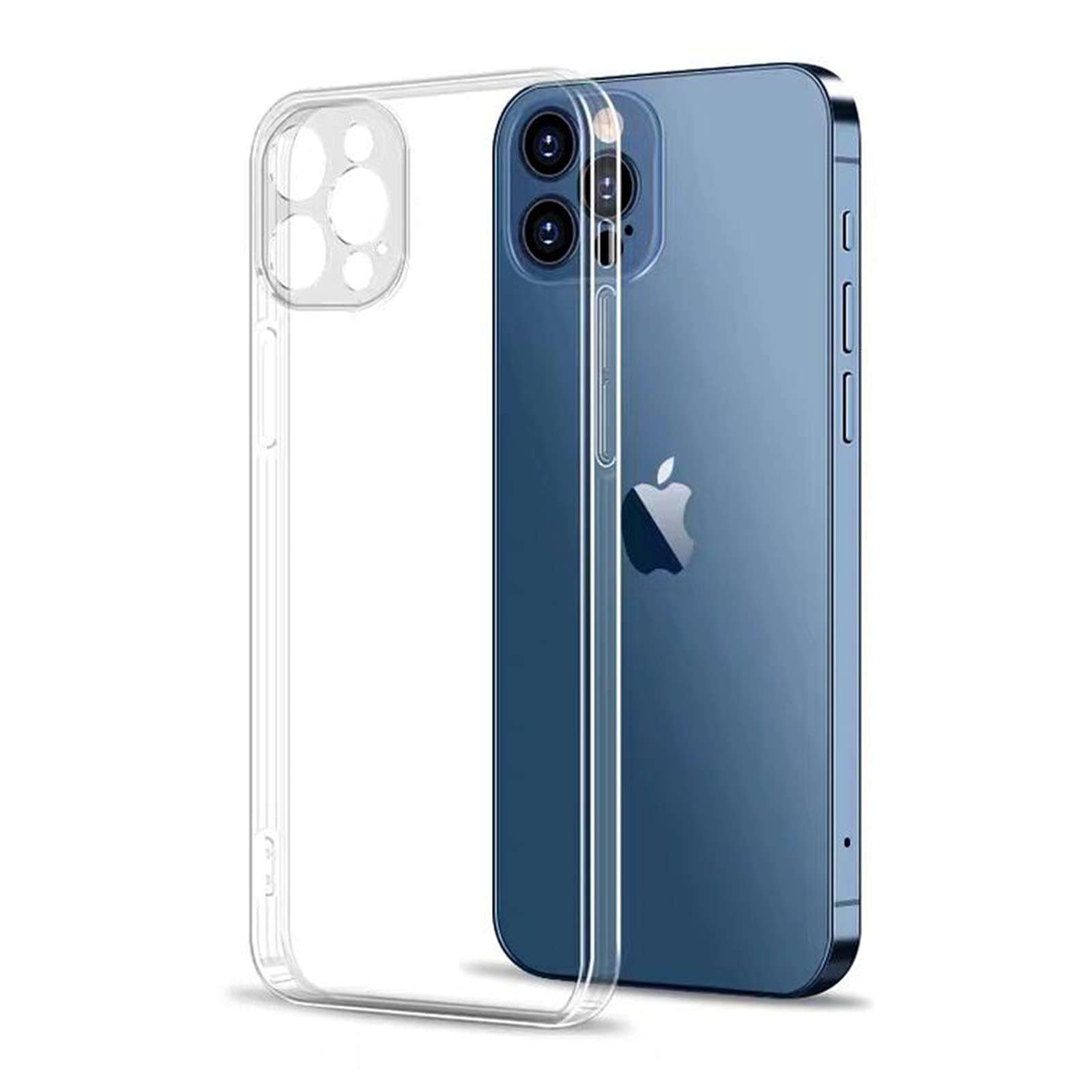 Coolran Compatible with iPhone 12 promax Case 6.7 inch,Shockproof/Drop Proof Protection Durable Phone Case,Soft TPU Bumper Case for iPhone 12 promax 6.7"- Transparent