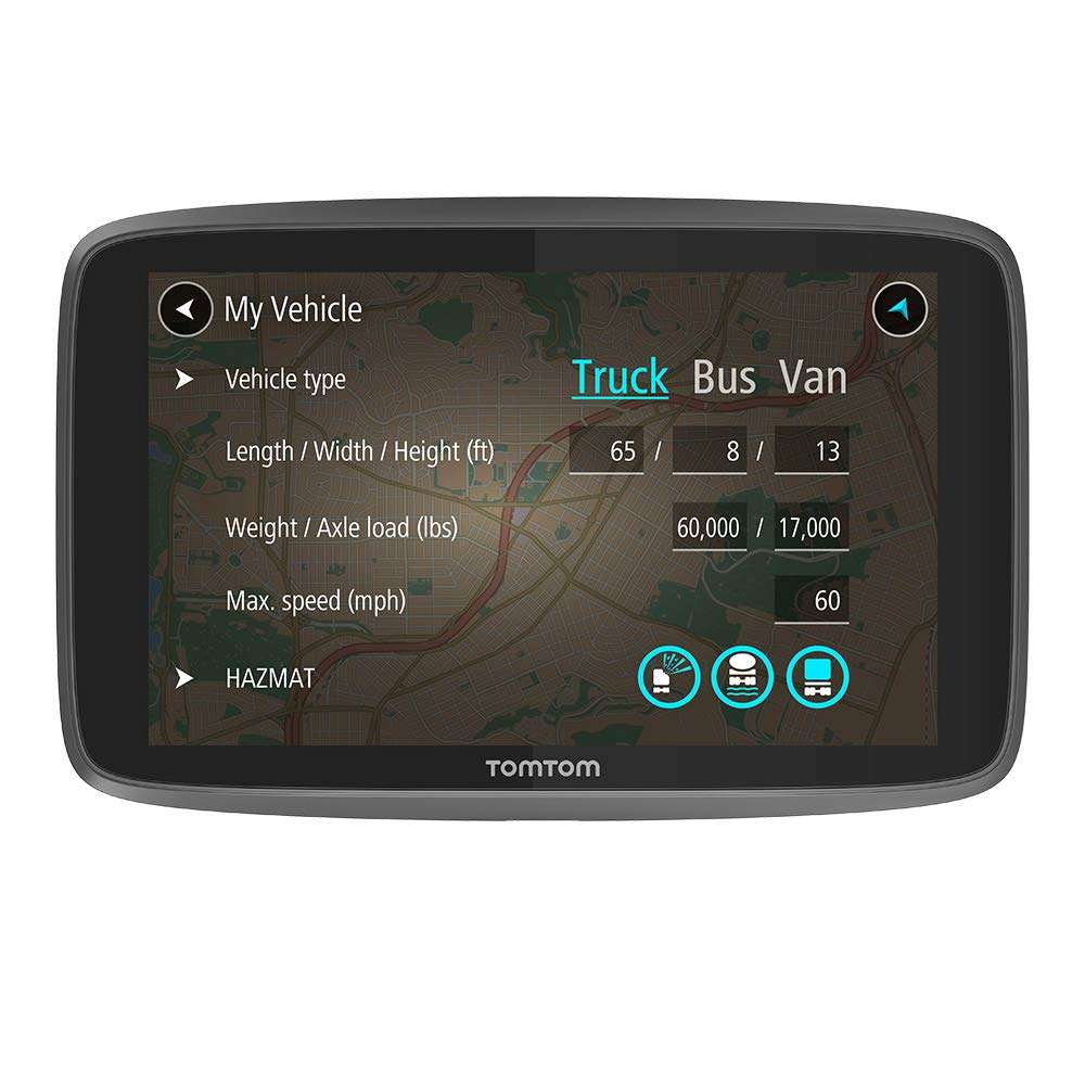 TomTom Trucker 620 6 Inch Gps Navigation Device For Trucks with Wi-Fi Connectivity, Smartphone Services, Real Time Traffic And Maps Of North America