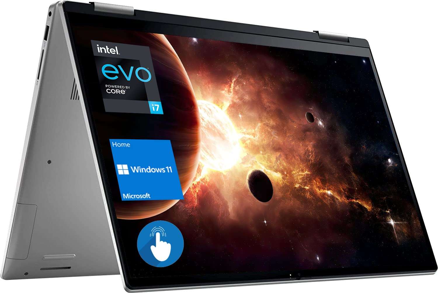 Dell Inspiron 7620 2-in-1 Laptop, 16" FHD+ Touch Display, 12th Gen Intel Core i7-1260P, 32GB RAM, 2TB PCIe SSD, FHD Webcam, HDMI, Backlit KB, FP Reader, Wi-Fi 6, Windows 11 Home, Silver