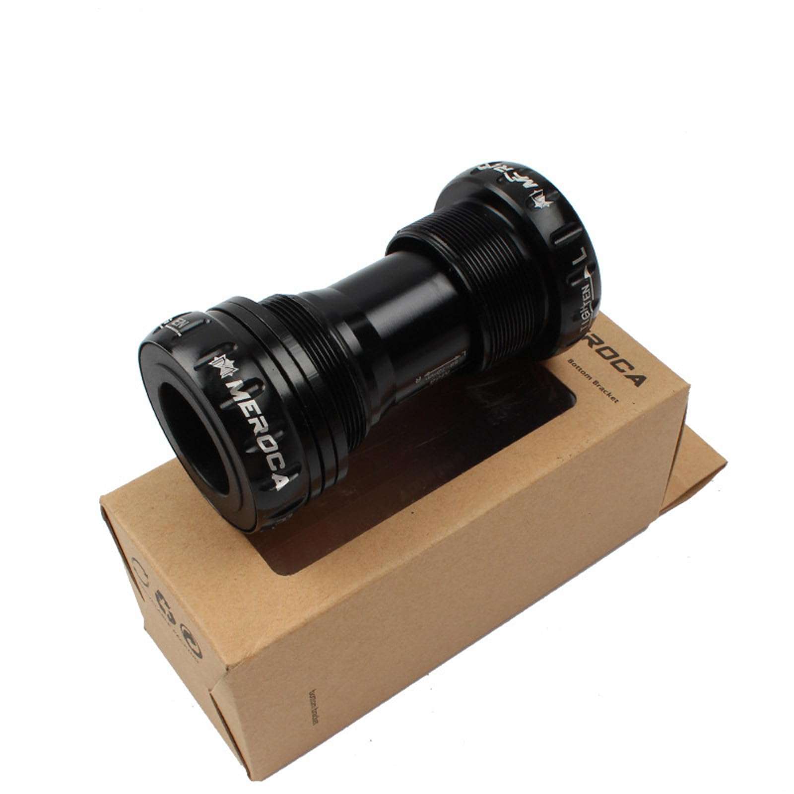 Meteorolite Threaded Bike Bottom Bracket, Black/Red/Blue/Purple/Green/Gold/Dazzle BB91 68/73mm MTB Integral Sealed Steel Bearing Bottom, Bracket for 22-24mm Spindle Crank