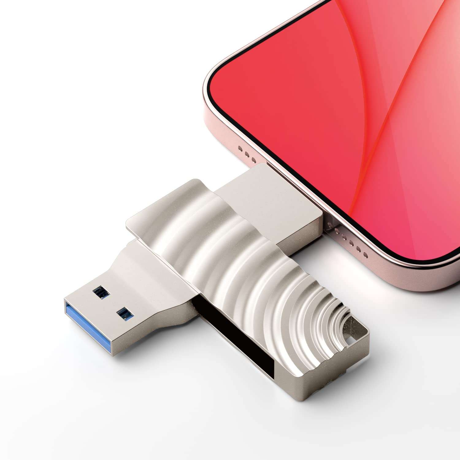 Acclamator USB Flash Drive USB3.1 Type C 2 in 1 Dual Drive Memory Stick High Speed,OTG for Android Smartphone Computer ,for Women Student Office Gift (128GB)