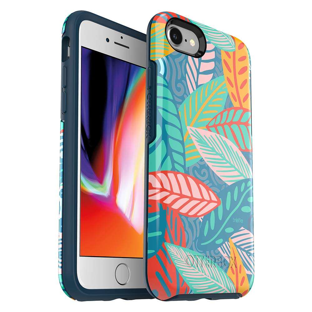 OtterBox Symmetry Series Case for iPhone SE (2nd gen) and iPhone 8/7 (NOT Plus) - Retail Packaging - Anegada by Trèfle