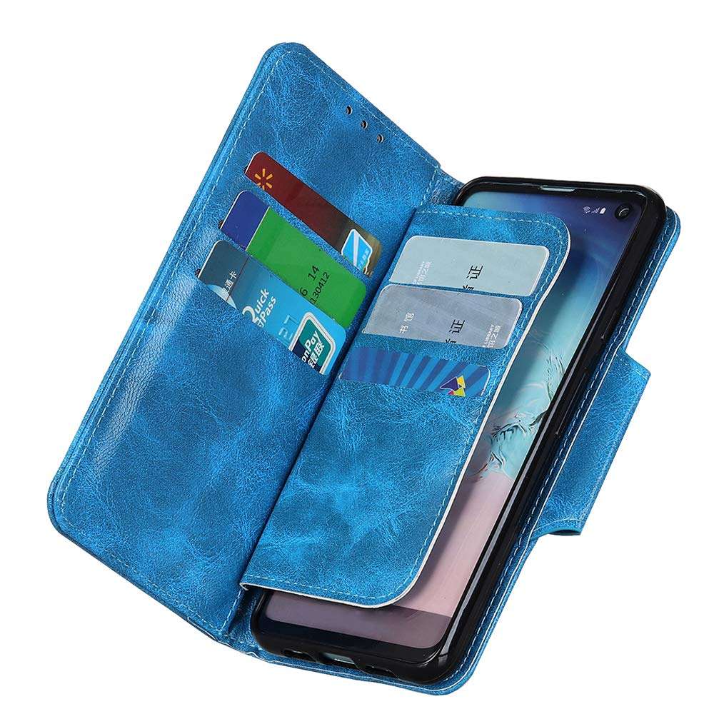 Futanwei Flip Case for Motorola One 5G UW Ace/One 5G Ace 6.7" | Motorola One 5G UW Ace Case | Motorola One 5G Ace Case | Premium PU Leather Wallet Case | Built-in 6 Card Slots &1 Money Pocket | Blue