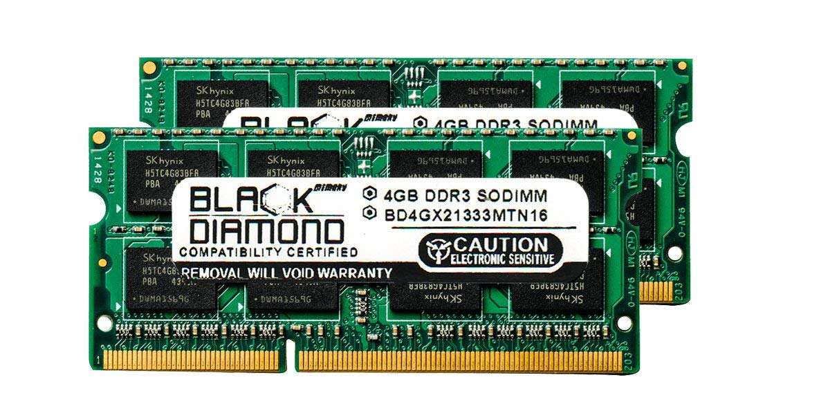 8GB 2X4GB Memory RAM for Sony VAIO VPC Y Series Y21EFX/V 204pin 1333MHz PC3-10600 DDR3 SO-DIMM Black Diamond Memory Module Upgrade