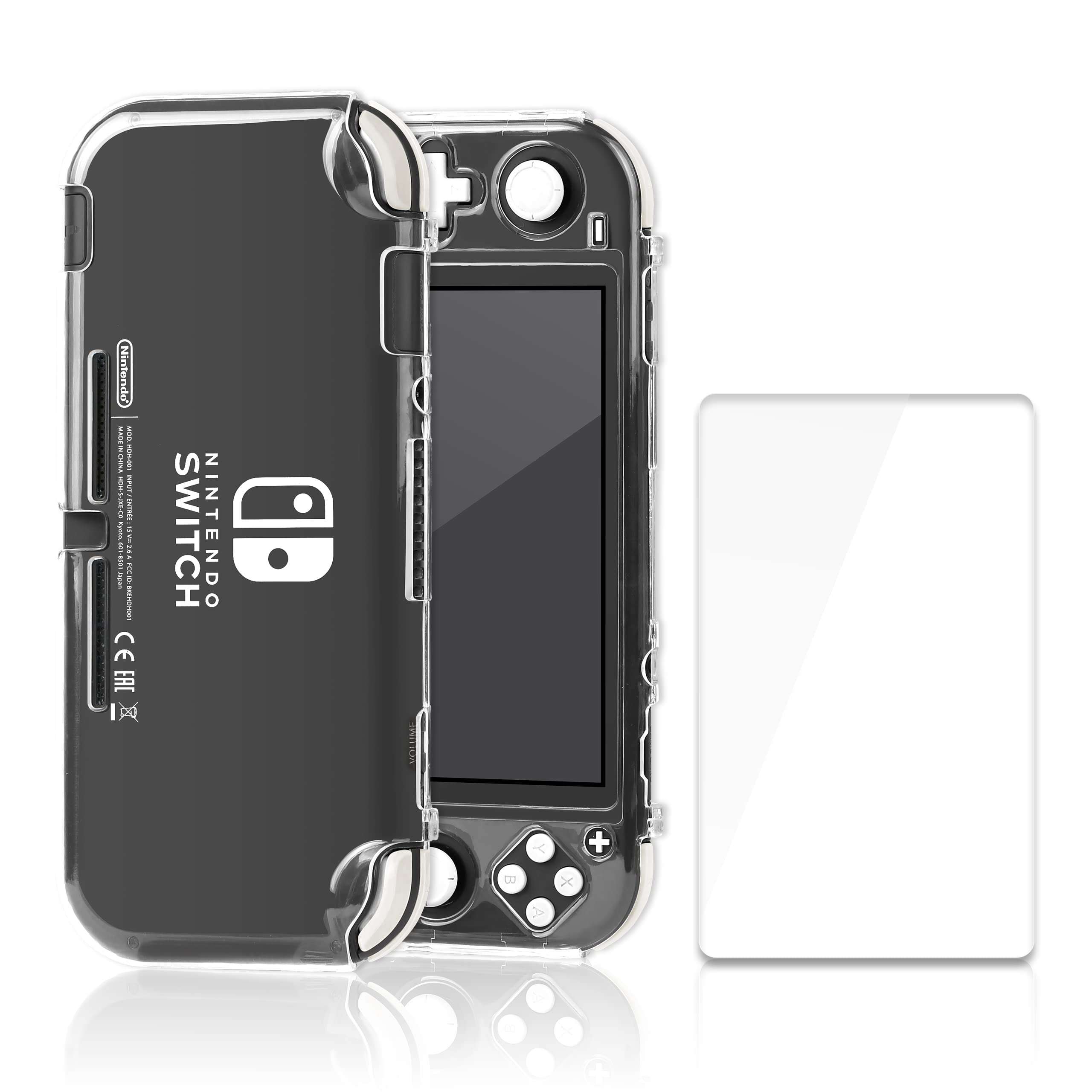Nintendo Switch Lite Case Xforten Clear Protective Case Cover for Nintendo Switch Lite, HD Clear Case with a Screen Protector