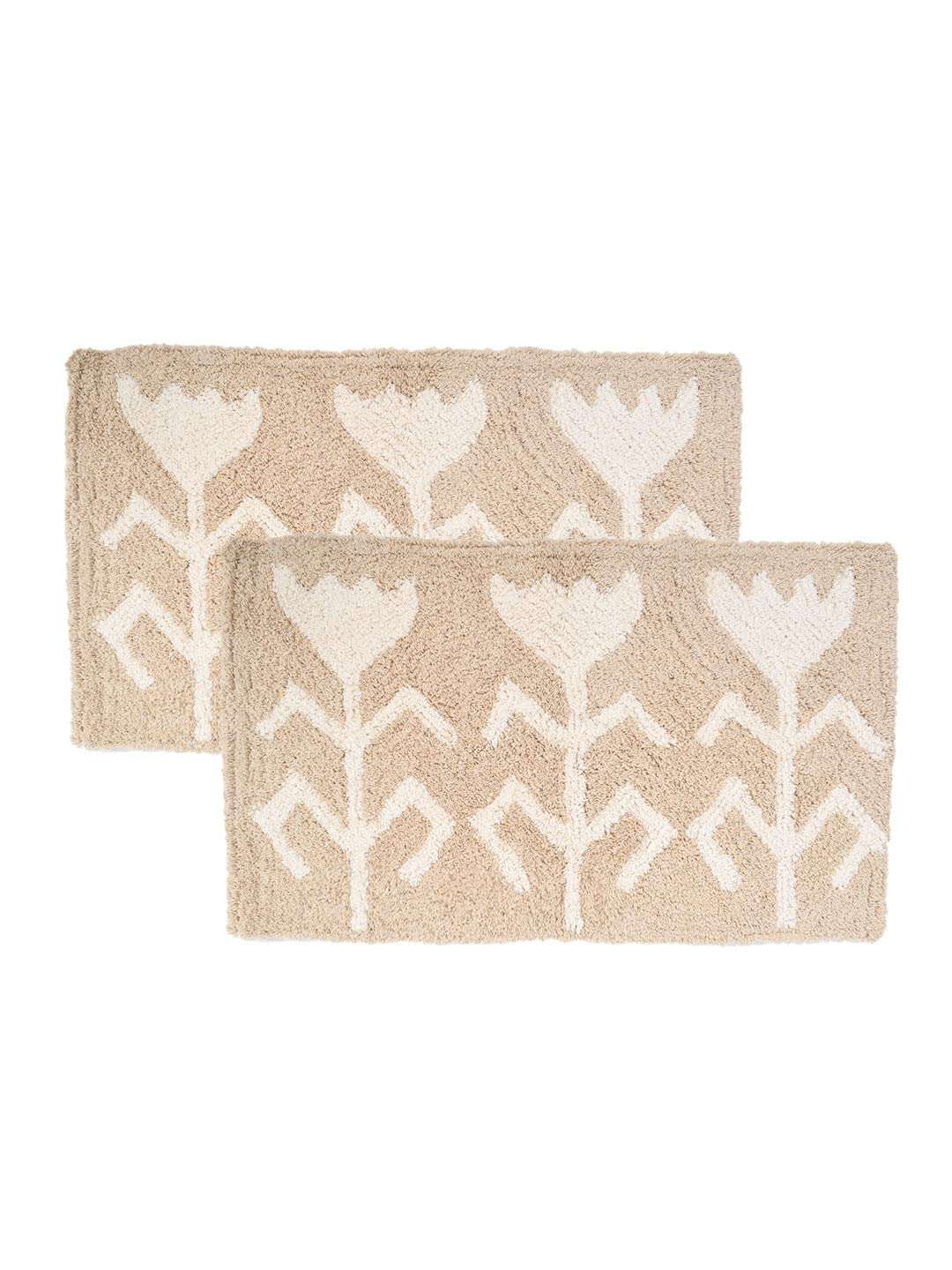 BLANC 9 Bathmats & Doormats |Non Slip Washable Cotton Mat| for Bathtub, Floor, Kitchen and Living Room (45X70Cm)