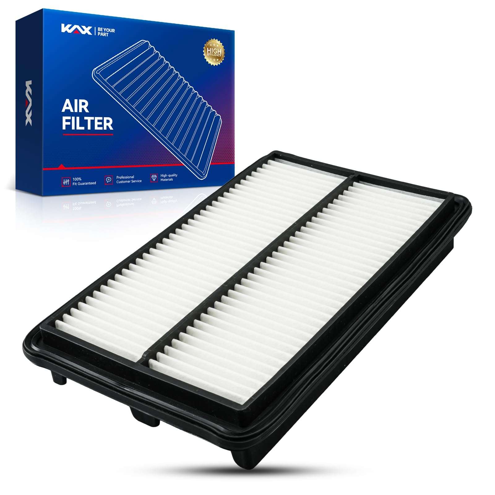 KAX Engine Air Filter, CA11010 Replacement for Acura MDX 2010 2011 2012 2013, Acura ZDX 2010-2013, Advanced Air Filter Media, Increased Acceleration