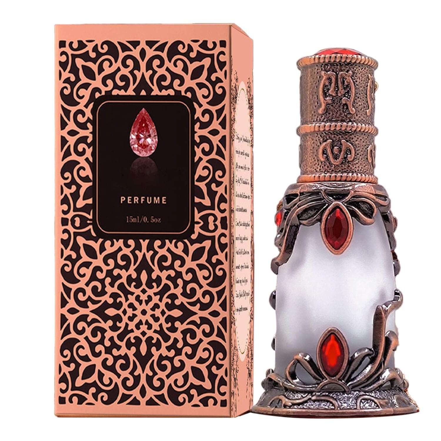 WSNPTUL Captivating Vanilla & Woody Fragrance Perfume - Arabian Charm Eau de Toilette for Men, Fresh & Long-Lasting Fragrance, Boosts Confidence and Allure, 15ML/0.5 Fl.Oz (1pcs)
