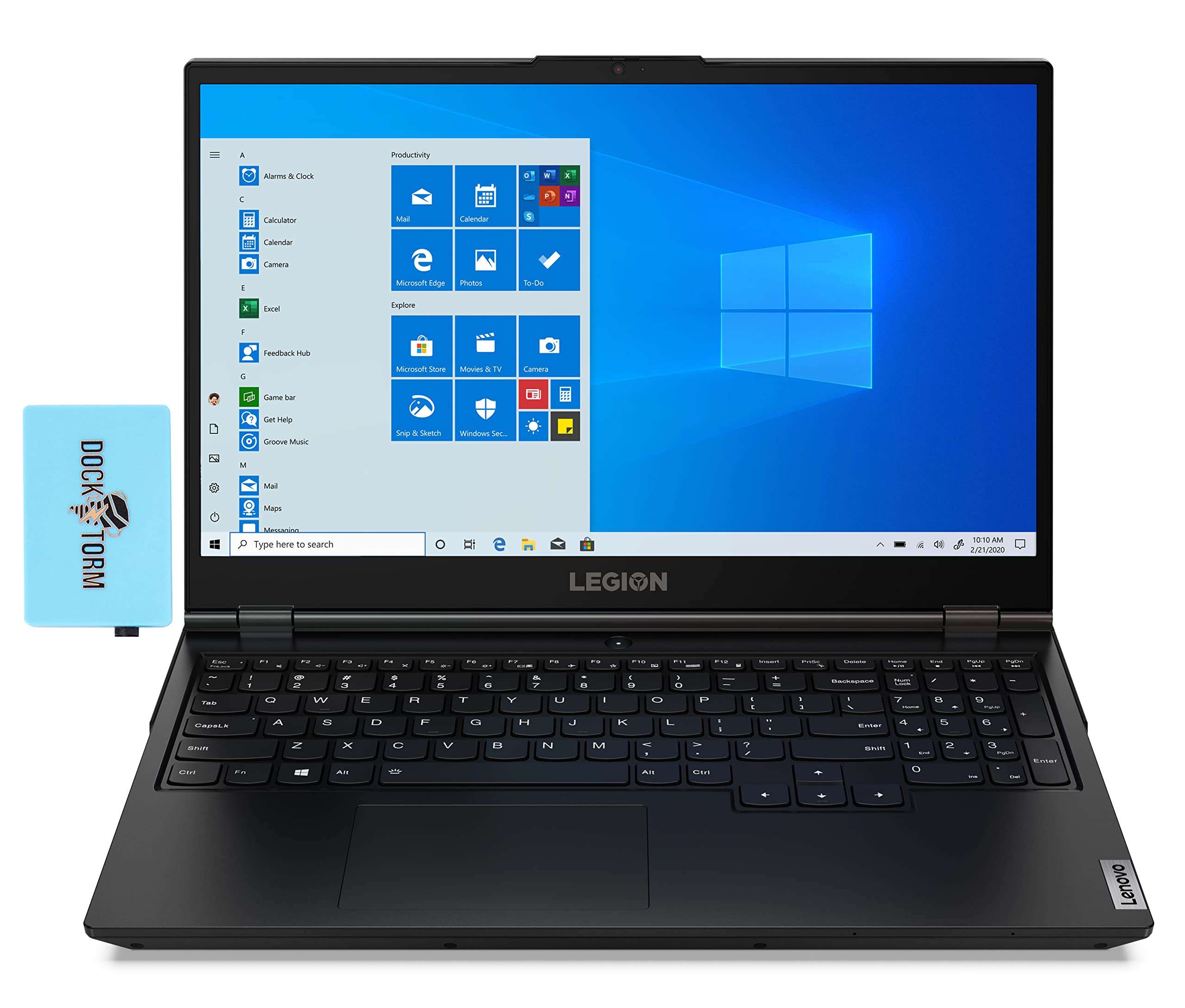 Lenovo Legion 5 17.3" 60Hz Full HD IPS Gaming Laptop (AMD Ryzen 5 5600H 6-Core, 64GB RAM, 1TB SATA SSD, GeForce GTX 1650 4GB, Backlit KYB, WiFi 6, BT 5.2, HD Webcam, Win 11 Pro) w/Hub