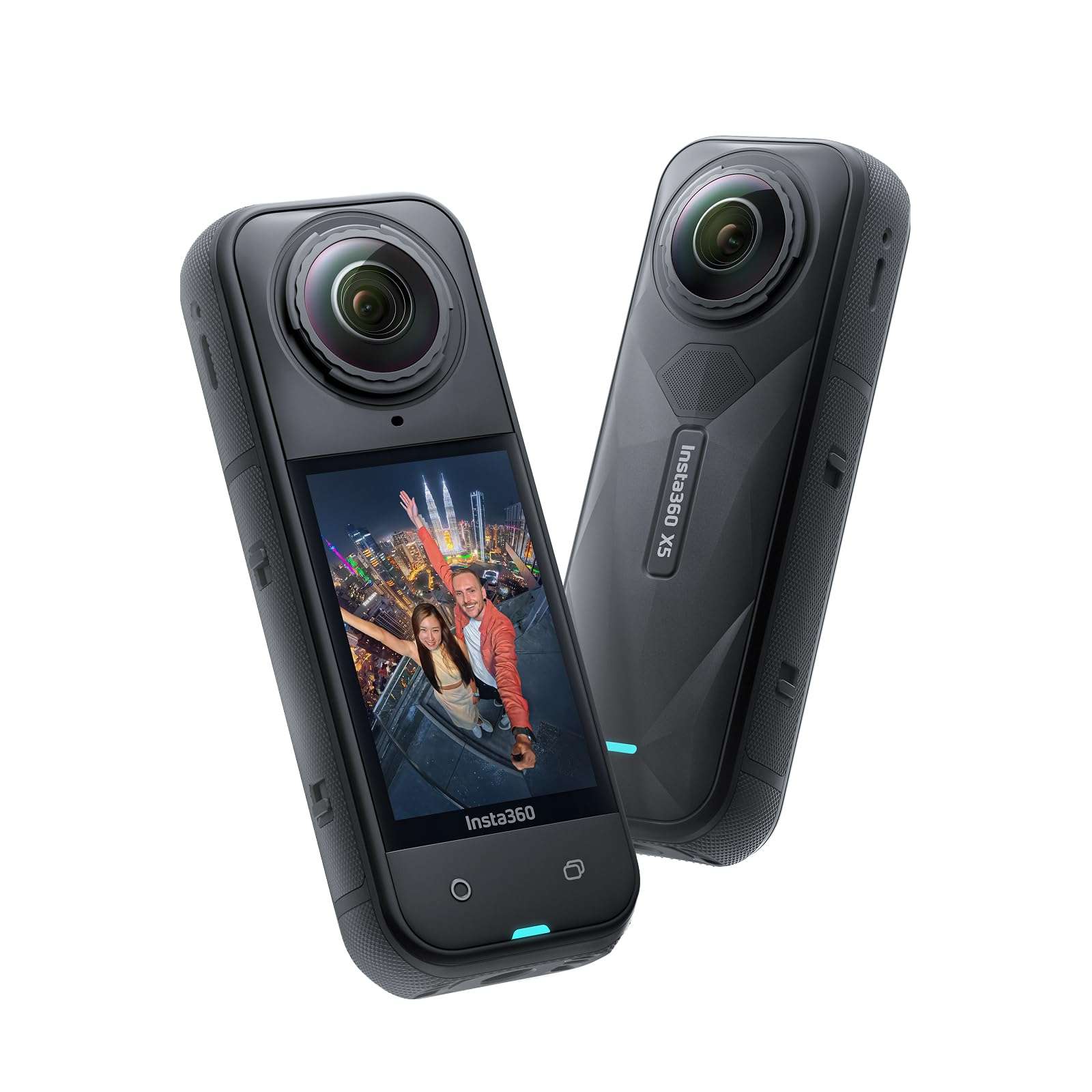 Insta360 X5 - Waterproof 8K 360° Action Camera, Leading Low Light, Invisible Selfie Stick Effect, Rugged and Replaceable Lens, 3-Hour Battery, Built-in Wind Guard, Stabilization, Triple AI Chip Design