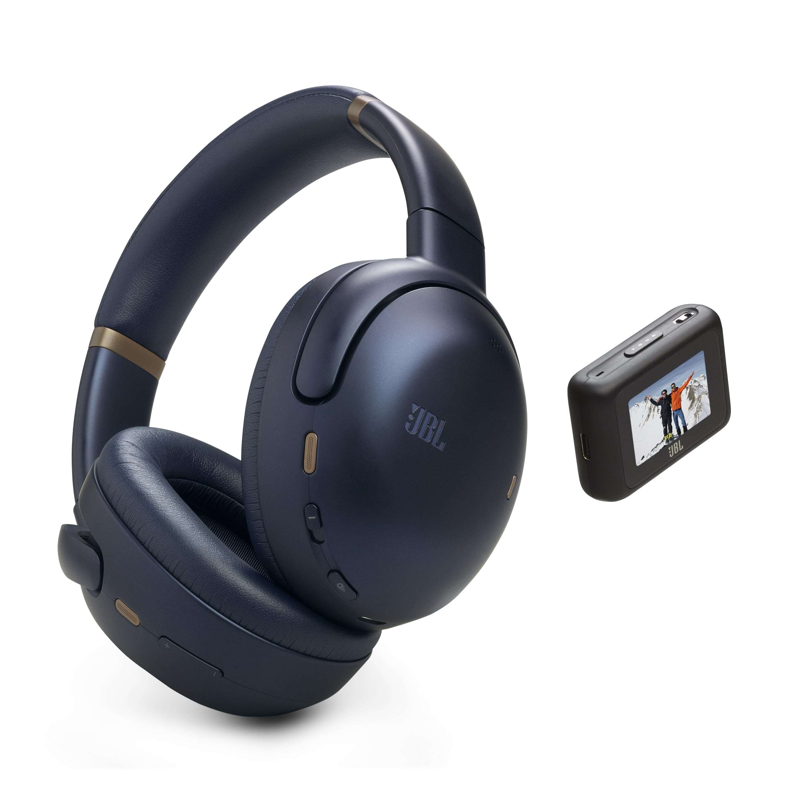 JBL Tour One M3 Smart Tx - Wireless Over-Ear Noise Cancelling Headphones with Smart Transmitter, Hi-Res Audio (3.5mm or USB-C), Spatial 360 Sound with Head Tracking & 70Hrs of Playback (Blue)