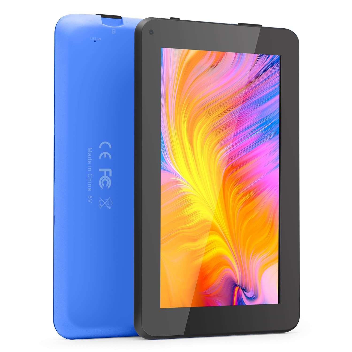 Haehne 7 inch Tablet, Android 6.0, Quad Core Processor, 1G RAM 16GB Storage,7" HD Display, Dual Camera, FM, WiFi Only, Bluetooth, Blue