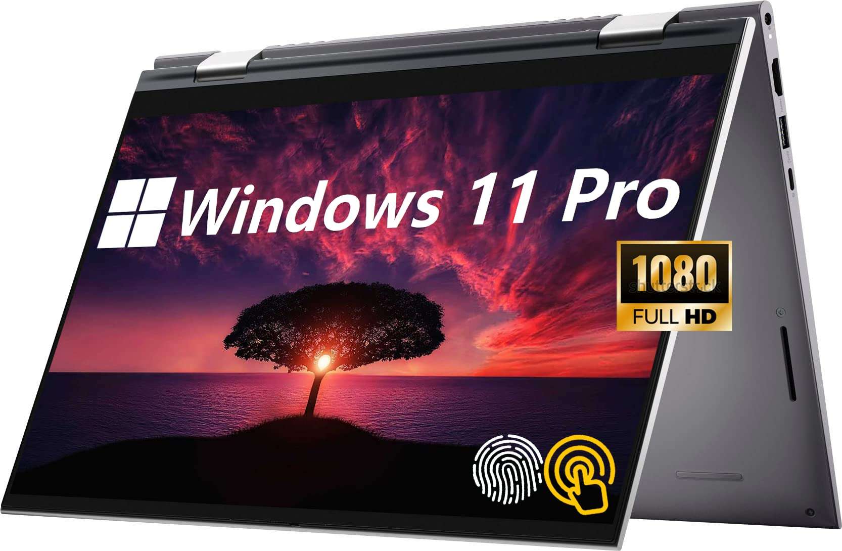 Dell Inspiron 14 5410 2-in-1 Convertible Business Laptop, 14” FHD Touchscreen, 11th Gen Intel Core i5-1135G7, Windows 11 Pro, 32GB RAM 1TB SSD, Fingerprint Reader, Backlit Keyboard