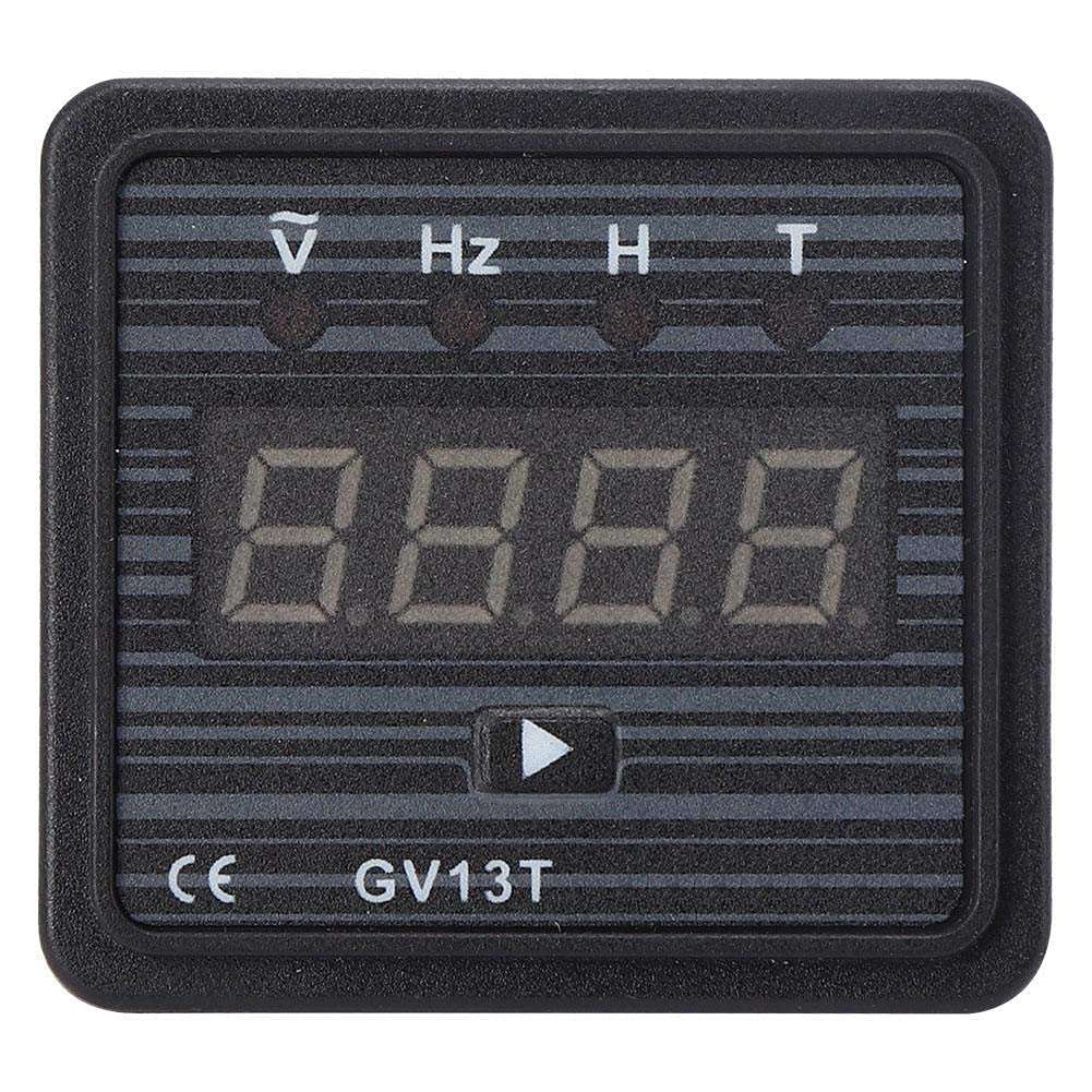 Oumefar 40-70HZ 0.5 Level 3 in 1 Generator Digital Meter 220V 380V AC Panel Mounting Meter GV13T for Generator Voltage Frequency Display(220V System)