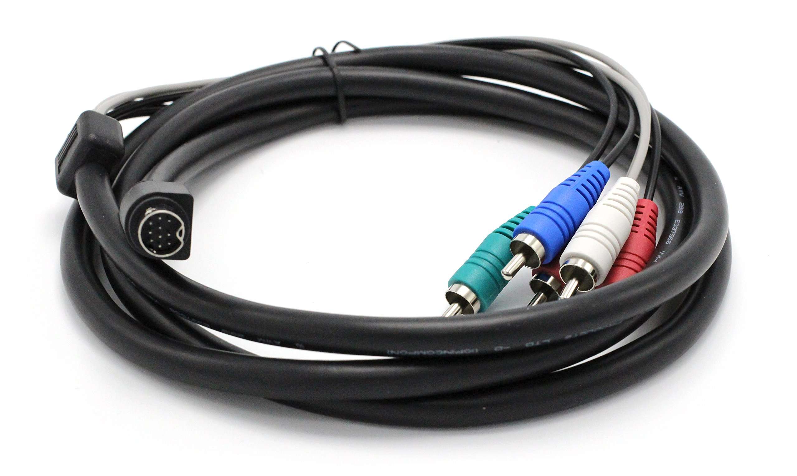 THE CIMPLE CO 10 Pin Audio and Video DIN Cable - NOT S-Video Cable - RGB Component and Composite - Compatible with DIRECTV AT&T: H25, C31, C41, C41-W, C51, C61, C61-K