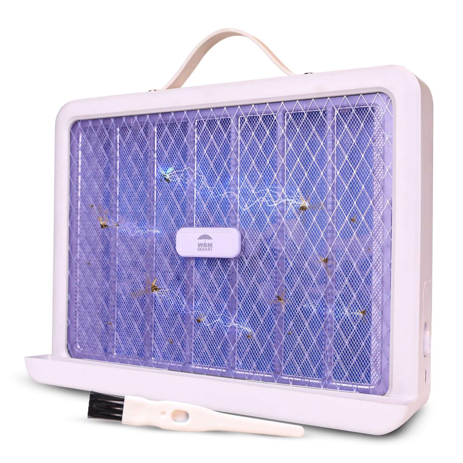 WBM Smart Electric Bug Zapper, High-Voltage LED UV Light Trap for Mosquitoes, Portable & Wall-Mountable with Safety Mesh Protection, Indoor and Outdoor Use