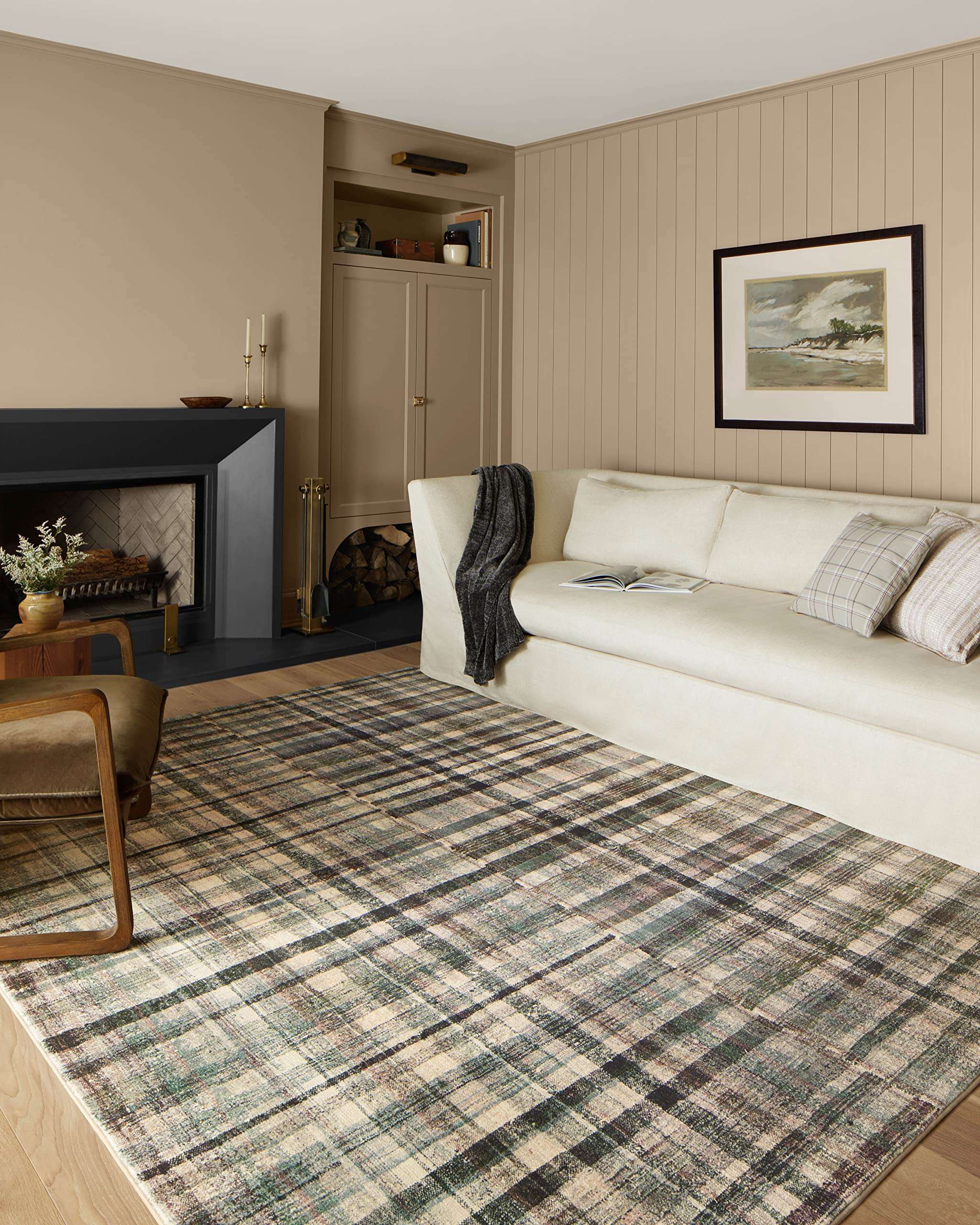 Loloi Chris Loves Julia Humphrey Collection HUM-03 Forest/Multi 2' x 3'-6'' feat. CloudPile, .38" Pile Height, Accent Rug