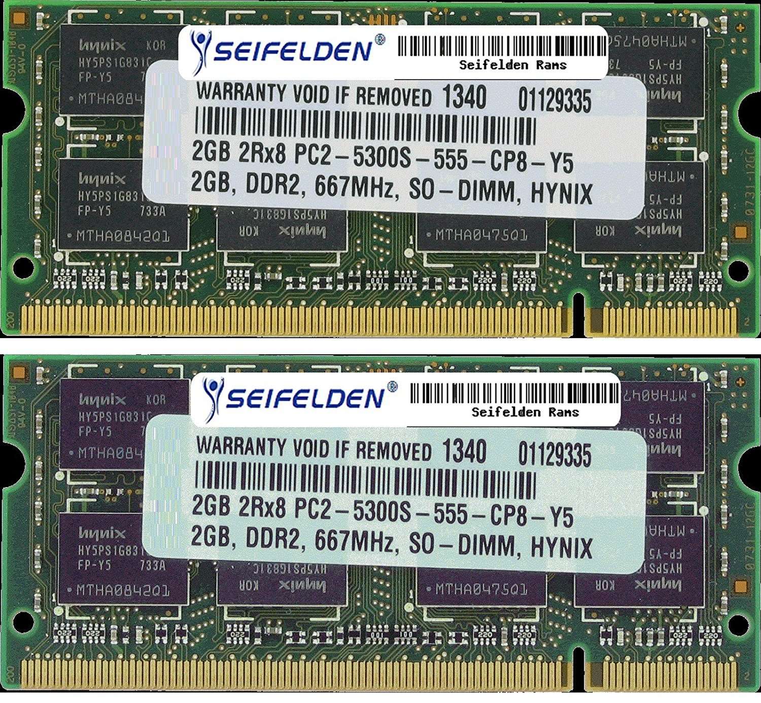 Seifelden 4GB (2X2GB) Memory RAM for Compaq Presario CQ41-103AX CQ41-105AX CQ41-108AX CQ41-109AU CQ41-109AX CQ41-110AU CQ41-110AX CQ41-202TX CQ41-203TU